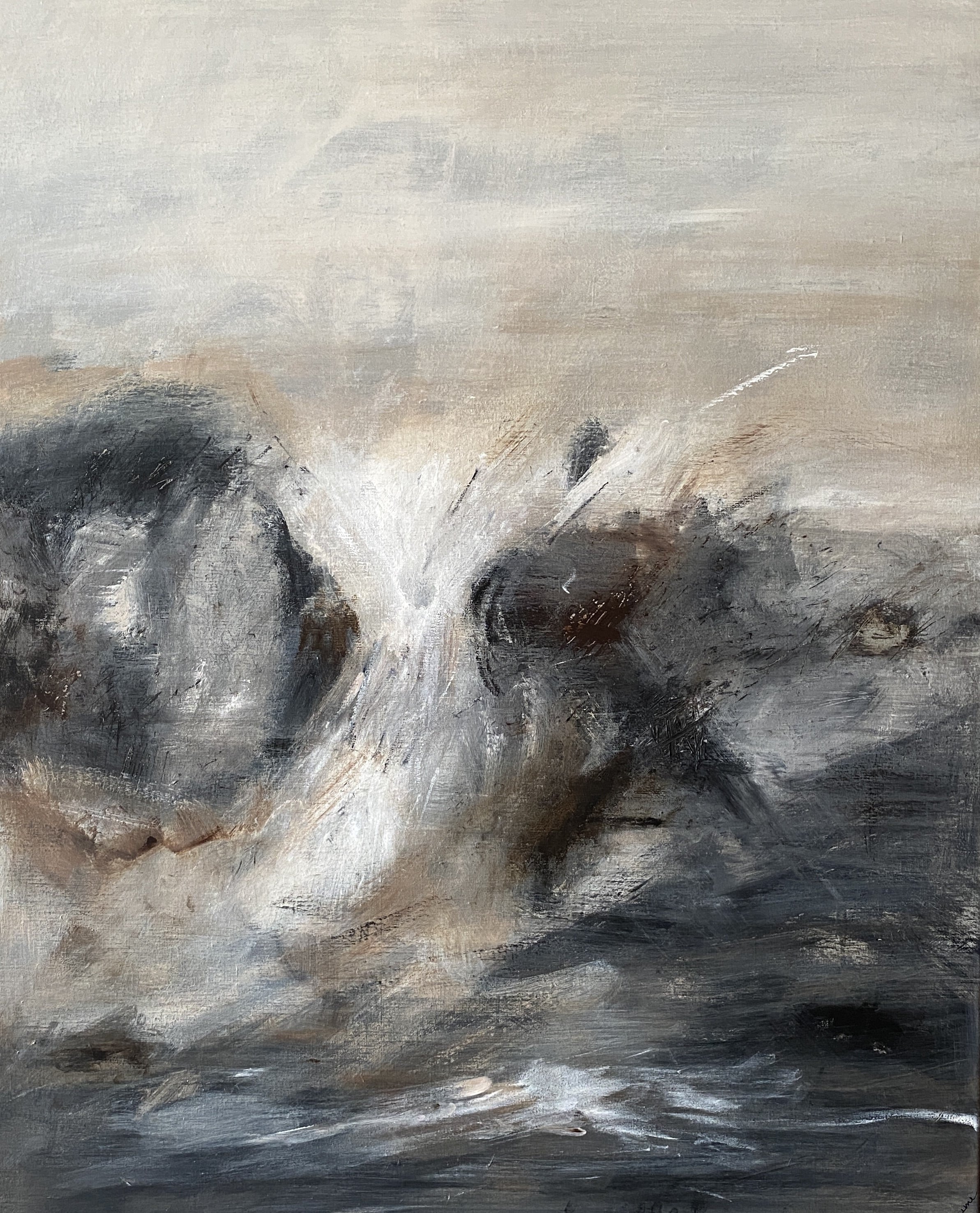 80x100 Our thousand detours. Each wave a choise, each drift a trace, we found ourselves in every place