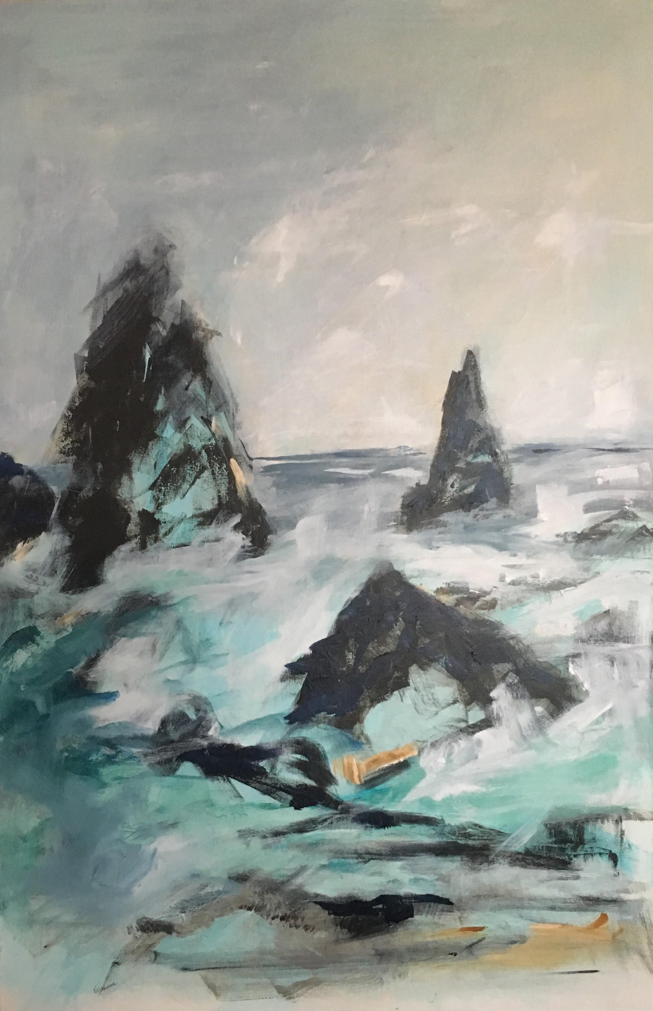 80x120 the black beach - Iceland